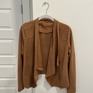 BLANK NYC Brown Suede Jacket